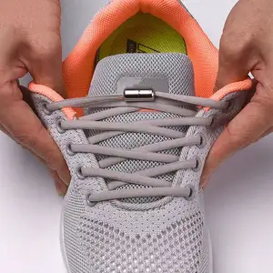 2021 1 Cặp Không Có Dây Buộc Vòng Đàn Hồi Giày Ren Sneakers Dây Giày Nhanh Lười Ren 21 Màu Shoestring