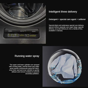 Trending Search 15KG Lavado y secado de carga frontal completamente automático <span class=keywords><strong>Lavadora</strong></span> de <span class=keywords><strong>tambor</strong></span> de partición de gran capacidad para el hogar - Product Image 5