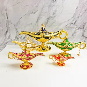 Ornements européens Style classique Artisanat Salon Lampe décorative Vintage Lampe magique Aladdin
