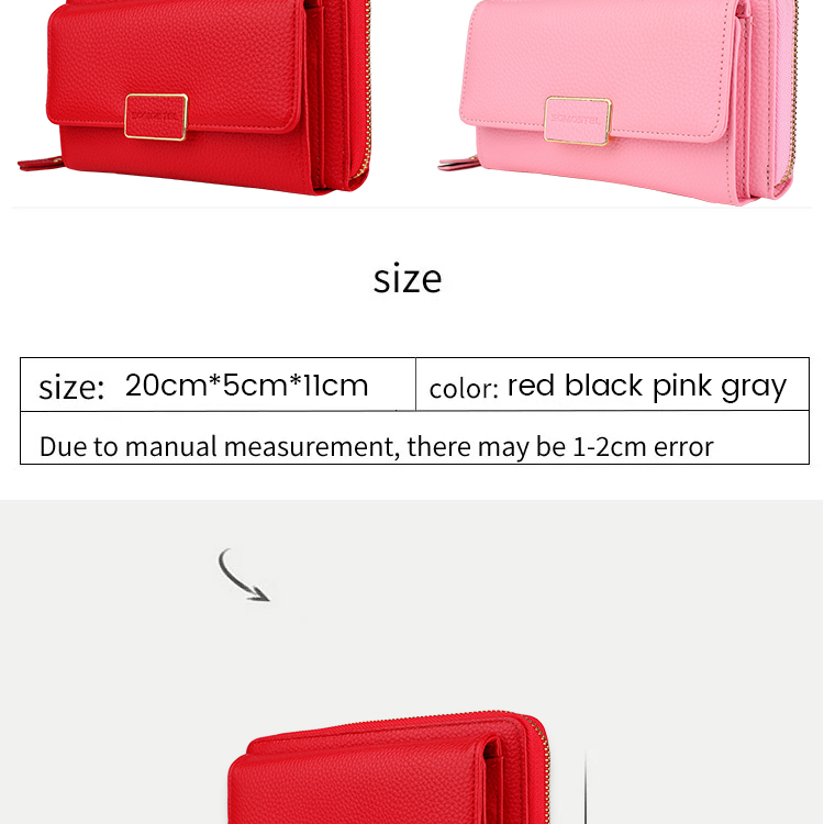SOMOSTEL SMS-SM01 Wholesale Large Capacity Ladies Smart phone Clutch Purse Wallet Case Cell Phone Wallet
