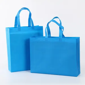 Sacola de compras promocional barata com logotipo sacola de sapato sacola de alça não tecido fábrica