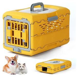 Cage de transport pliable pour animaux de compagnie, chenil de voyage portable pour chien, caisse pliable pour chat pour chien à ventilation à 360 degrés - Product Image 2