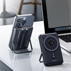 COTECi Cargador Portátil Multifuncional 6 en 1 con Soporte Magnético <span class=keywords><strong>de</strong></span> Doble Línea, Carga Rápida para Teléfono, Banco <span class=keywords><strong>de</strong></span> Energía - Product Image 1