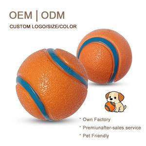 Üreticilerden Doğrudan Satış Çevre Dostu Yüksek Esneklikli Dayanıklı Yüzen Su Lastiği Evcil Hayvan Topu Oyuncakları Aktif Köpek Oyunu İçin - Product Image 1