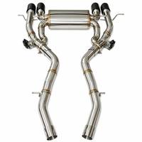 Système d'échappement arrière en acier inoxydable pour BMW G80 G82 avec embouts en fibre de carbone et silencieux Valvetronic – Vente en gros