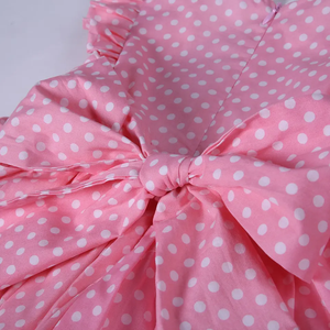 2-12y Bage Enfants Toddler Bébé Rose Polka Jupe Vintage Robes Sans Manches Floral Soutien Vacances Smocked Enfants pour Filles 1000 - Product Image 4