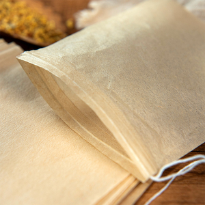 Pasta <span class=keywords><strong>di</strong></span> legno, biodegradabile e compostabile <span class=keywords><strong>bustine</strong></span> vuote per infusori <span class=keywords><strong>di</strong></span> tè non sbiancate con coulisse - Product Image 4