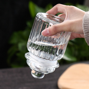 Glass Airtight <b>Jars</b> For Food Storage Small Size With Plastic Lid Cylinder Shape Solid Color - Product Image 4