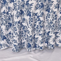 Nappe Ronde en Polyester à Imprimé Floral Décoratif pour Mariages, Fêtes et Banquets