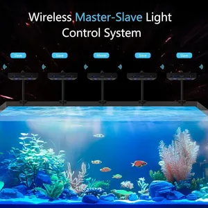 Lámpara LED para Acuario de Agua Salada de 95W con Control Remoto Táctil, Simulación de Amanecer y Atardecer, Función de Temporizador y Repetición, Ideal para Acuarios de Arrecife de Coral - Product Image 5