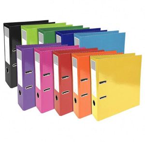 Hot Sale Black Project Folders Lever Arch File Folder A4 Plastic <b>Paper</b> Organizer Binder Wallet with Clip and Finger Grip Hole - Product Image 5