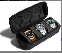 Étui de voyage rigide en EVA durable pour montre, avec fermeture éclair, portable, pour rangement et transport en extérieur