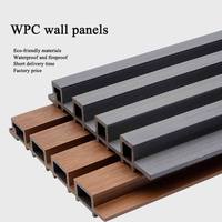 Panneau mural rainuré en PVC composite intérieur imperméable et ignifuge, vente chaude en usine chinoise, pour salles de réunion