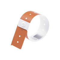 Produit personnalisé flexible étanche souple PVC snap rfid bracelet ID Band bébé identification NFC bracelet pour usage hospitalier