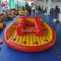 Vente Flash : Bateau Gonflable Remorquable Personnalisé en Usine 3,5x3,5m 6 Places pour le Ski Nautique et les Loisirs en Mer