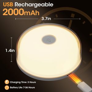 Plafonnier LED rechargeable pour douche, 15 couleurs RVB, éclairage d'ambiance, intensité réglable, design moderne, montage en surface, pour salle de bain - Product Image 5