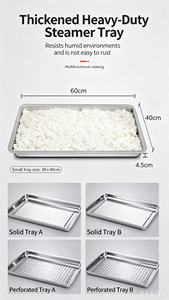 Vaporera Eléctrica Comercial para Arroz, Resistente al Calor y Aislante, Vaporera de Alimentos de 4-24 Niveles - Product Image 4