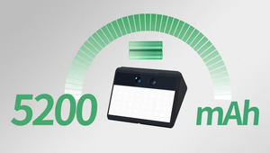 3MP beveiligingswandcamera met nachtzicht, bewegingssensor en draadloze, op zonne-energie werkende lamp voor thuisgebruik - Product Image 5