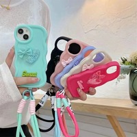 Dessin animé mignon 3D bracelet en Silicone coque de téléphone pour One Plus Nord CE 4 Wave antichoc souple TPU couvre pour 1 + Nord CE3 CE2 LITE