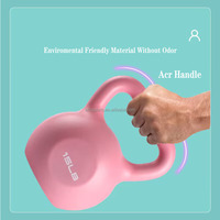 Kettlebell en plastique et en ciment de couleur personnalisée pour la musculation à domicile, la remise en forme et l'entraînement