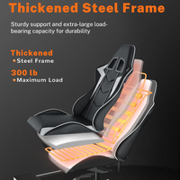 Chaises de jeu modernes robustes, coussin à ressort ensaché, chaise d'ordinateur ergonomique pour sport électrique, chaise de jeu inclinable à dossier haut, en cuir PU