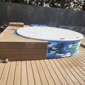 Couverture <span class=keywords><strong>gonflable</strong></span> rigide et portable pour piscine, de forme ronde, grande taille et couleur personnalisables, pour piscine extérieure de type bassin, fabriquée en Chine - Product Image 1