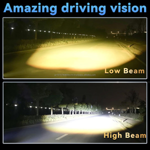 ไฟ LED H7 รุ่นใหม่ ขายดี 6smd กำลังไฟ 140W ไฟสปอร์ตไลท์สองสี กันน้ำ สำหรับรถยนต์ รถเอทีวี และมอเตอร์ไซค์ - Product Image 6