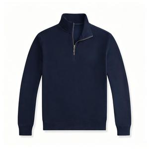<span class=keywords><strong>Sweat</strong></span>-shirts pour hommes de luxe 100% personnalisés, en coton brodé, avec logo, col <span class=keywords><strong>zippé</strong></span>, vente en gros - Product Image 2
