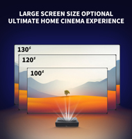 Vente en gros Wupro Gallery EVO écran de projection PET BSP à gain amélioré 16:9 4K HDR 100 pouces ALR/CLR écran de projecteur à cadre fixe