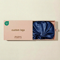 Bonnet de nuit en soie 100% avec logo personnalisé pour femmes, réglable, double couche, bonnet de nuit en soie de luxe avec certification OEKO-TEX