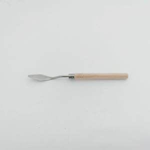 Ensemble de spatules à huile en bambou, couteau à pointe plate, petit couteau à pointe, fournitures pour artistes, outils, couteau à palette, spatule - Product Image 3
