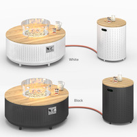 Foshan sigarten table de jardin patio sans fumée à gaz avec foyer