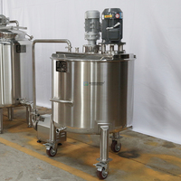 50l-500l yaourt laitier à petite échelle faisant la machine de pasteurisation de jus de lait pasteurisateur pasteurisant réservoir de refroidissement