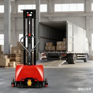 Chariot élévateur semi-automatique portatif de 0,5 tonne, 0,7 tonne, 1 tonne, 500 kg, 700 kg, chariot élévateur à palettes auto-chargeur, semi-élévateur - Product Image 4