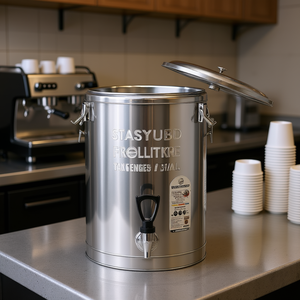 Dispensador de Bebidas Aislado de Acero Inoxidable de 30L con Grifo para Té, Café, Jugo, Agua, Contenedor de Bebidas para Uso Comercial - Product Image 2