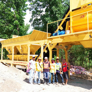 Centrale à béton mobile contrôlée par PLC, 25, 35, 50, 75 m³/h, petite centrale à béton portable à vendre aux Philippines - Product Image 1