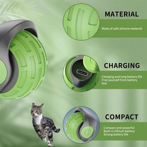 Nouvelle balle intelligente électronique interactive pour animaux de compagnie, rechargeable par USB, jouet automatique pour chat, balle roulante intelligente pour chaton - Product Image 2