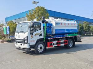 Camion de vidange des eaux usées Shacman G1 de 11 m³, aspiration puissante des boues, nettoyage de canalisations haute pression 22 MPa, exportation - Product Image 4