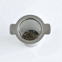 Passoire infuseur à thé en acier inoxydable avec couvercle filtre en métal pour le trempage du thé en vrac