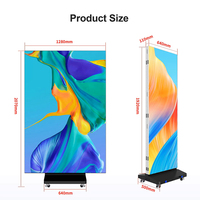 Ultra Aynalı LED Poster Ekranı P2 P1.8P2.5 Dijital Aynalı Reklam Ekranı Oynatıcısı Akıllı Tak ve Çalıştır Perakende Mağazası Otel için