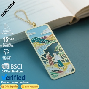 Marcapáginas Artístico de Latón Personalizado con Borla, Logotipo Personalizado, Regalo para Escritores, Maestros, Promoción - Product Image 1