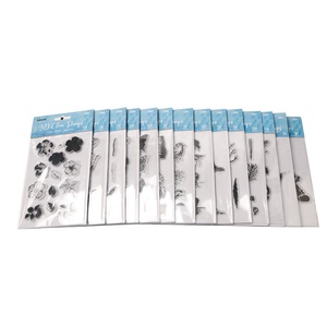 Tampons en caoutchouc de Silicone transparent 3D, décoration personnalisée 25801 pour la fabrication de cartes, journaux, journaux et Scrapbooking DIY - Product Image 4