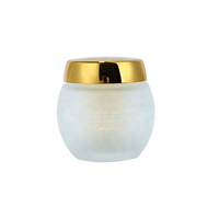 Conteneur cosmétique de luxe UPC transparent et noir, flacon en verre de 50 g, provenant du Fujian