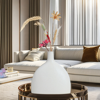Vase en céramique nordique moderne glaçure givrée conception en porcelaine givrée style artificiel rustique traditionnel décoration de la maison utilisation de bureau