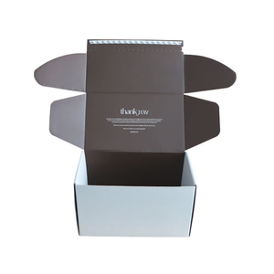 Custom Logo Printed Corrugated <strong>Shipping</strong> <strong>Boxes</strong> Adhesive Tear Strip Self Sealing Mailer Box - Product Image 4