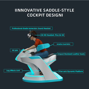 <span class=keywords><strong>Cinéma</strong></span> VR 5D/9D, simulateur de vol et de montagnes russes, expérience de mouvement intérieure en métal pour la maison - Product Image 5