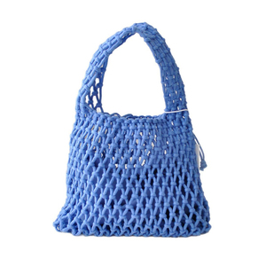 Borsa all'<span class=keywords><strong>uncinetto</strong></span> metallizzata con logo personalizzato, borsa a <span class=keywords><strong>tracolla</strong></span> in cotone fatta a mano con Granny Square per donna, ideale per l'estate, la spiaggia e i viaggi - Product Image 1