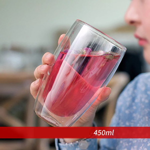 แก้วกา<span class=keywords><strong>แฟ</strong></span>บอโรซิลิเกตแก้วแฟชั่นใสใช้ซ้ำได้สำหรับงานปาร์ตี้กำหนดโลโก้ได้เอง - Product Image 2