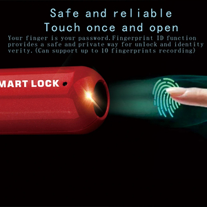 Huyo Stainless Steel Mini Fingerprint USB Keyless Luggage <b>Lock</b> Electronic Smart Biometric Door <b>Lock</b> Quick Unlock Travel - Product Image 3