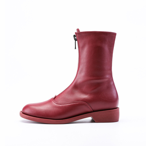 <span class=keywords><strong>Stivali</strong></span> da Donna in Pelle Bianca alla Moda <span class=keywords><strong>con</strong></span> <span class=keywords><strong>Cerniera</strong></span> Frontale e Fodera in Velluto, <span class=keywords><strong>Stivali</strong></span> Invernali a Tubo Medio <span class=keywords><strong>con</strong></span> Suola Piatta, Nuovi Arrivi - Product Image 3